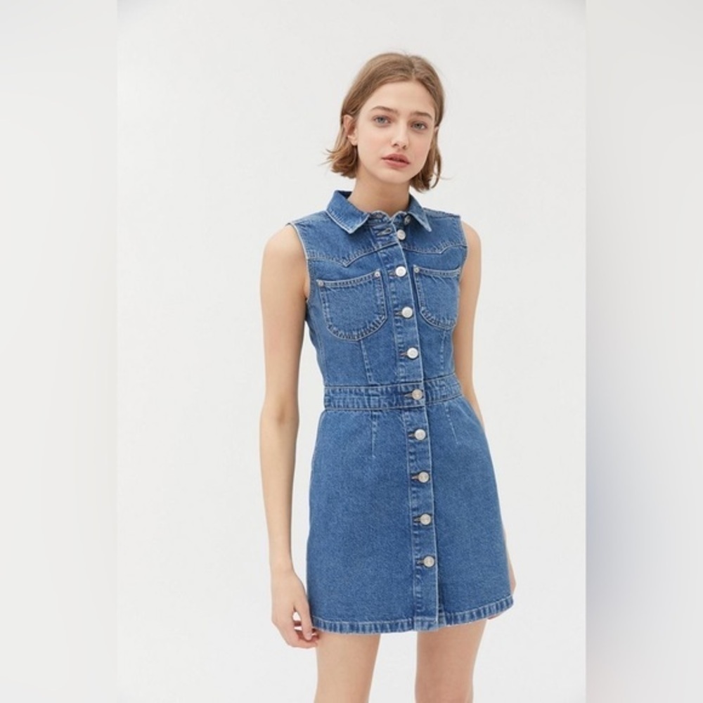 Urban Outfitters Blue Denim Dress